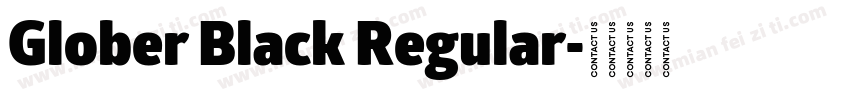 Glober Black Regular字体转换